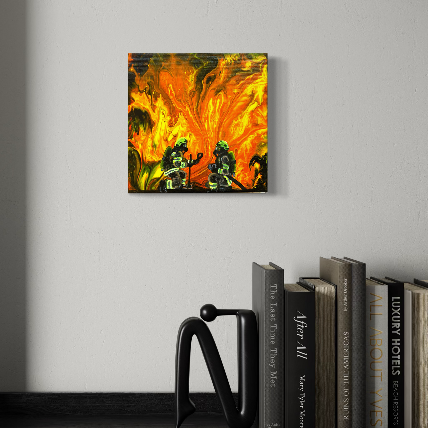 Handgemaltes Feuerwehrbild "AGT Trupp"