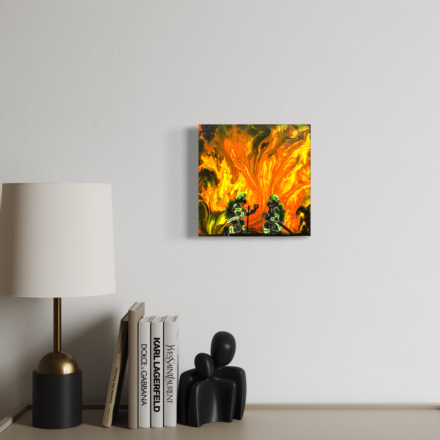 Handgemaltes Feuerwehrbild "AGT Trupp"