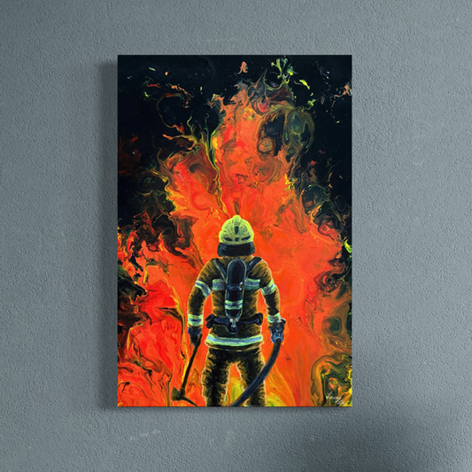 Feuerwehrprint DIN A4 "AGT im Feuer"