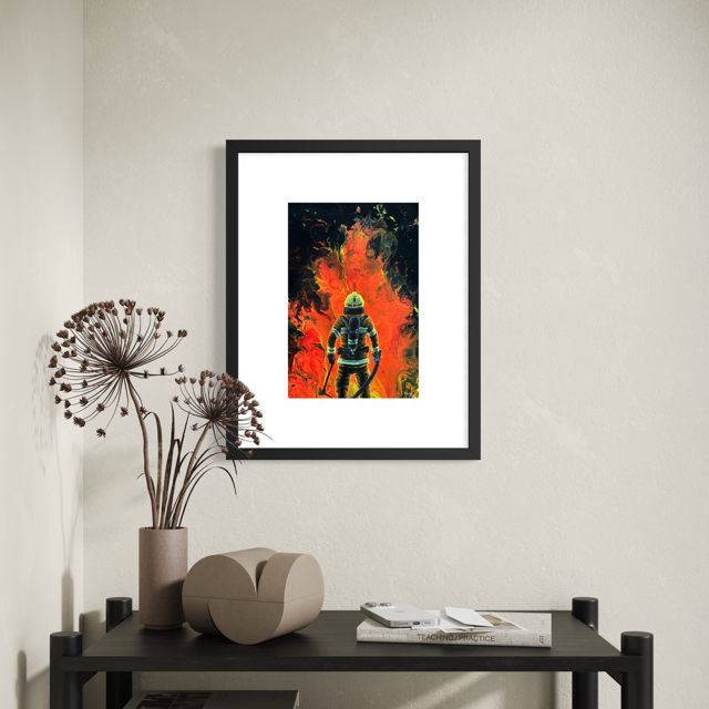 Feuerwehrprint DIN A4 "AGT im Feuer"